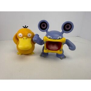 Pokemon Psyduck and Loudred Battle Figure Set 2019 Wicked Cool Toys WCT 2-3 Inch